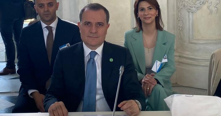 Ceyhun Bayramov Avropa Şurasının Nazirlər Komitəsinin iclasında çıxış etdi -