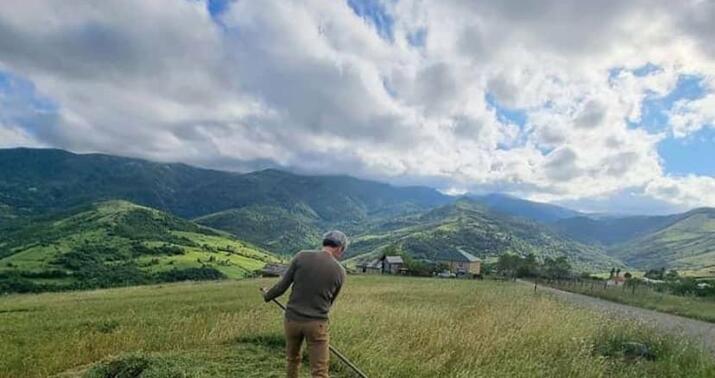 Fransa səfiri Yardımlıda ot biçdi -