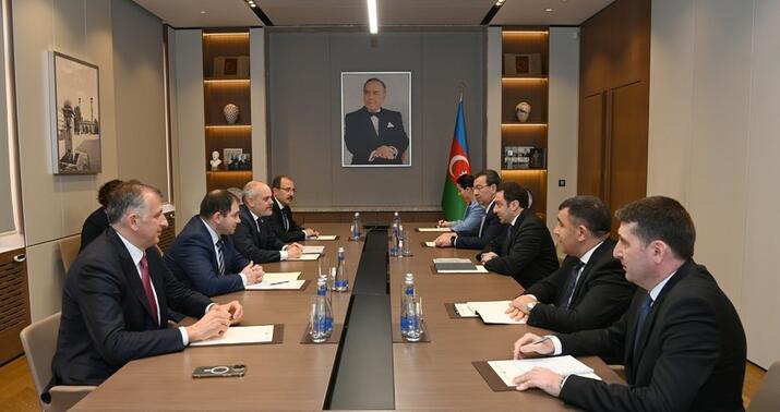 Elnur Məmmədov Azərbaycan-Türkiyə-Gürcüstan parlamentlərinin komitə sədrləri ilə görüşdü
