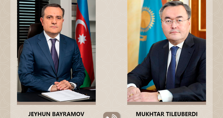 Ceyhun Bayramov və Muxtar Tleuberdı arasında telefon danışığı oldu