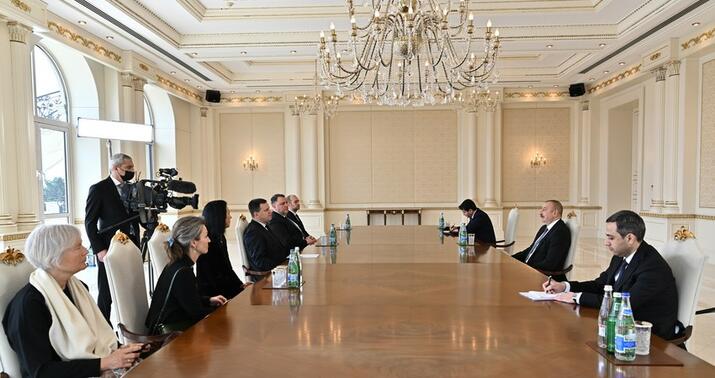 Prezident  Estoniya Parlamentinin sədrini qəbul etdi -