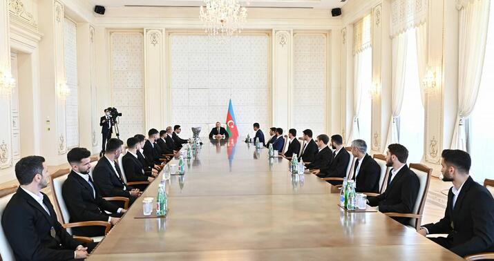 Prezident minifutbol üzrə komandamızı qəbul etdi -