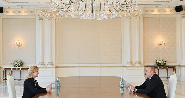 Dövlət başçısı Xorvatiyanın sabiq Prezidentini qəbul etdi -