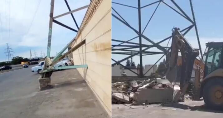 Məşhur restoranın hasarı bu görüntüyə görə söküldü -