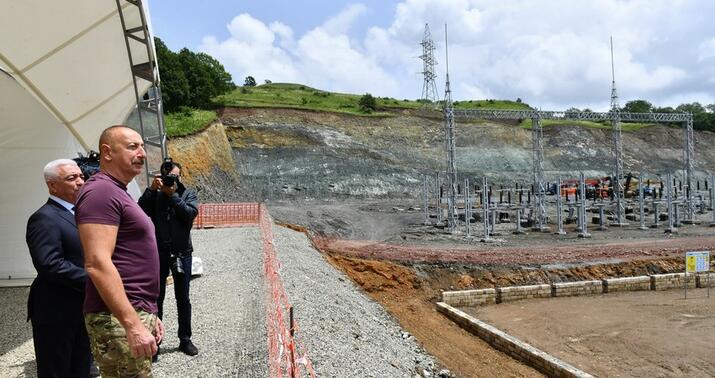 Prezident Laçında “Qorçu” elektrik yarımstansiyasında