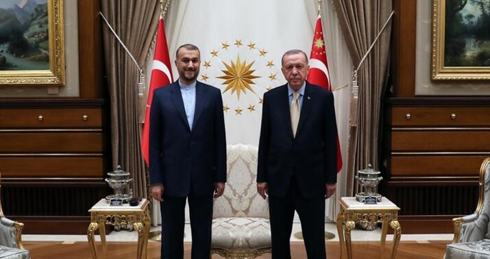 Ərdoğan İranın XİN başçısı ilə görüşdü