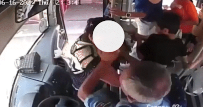 Qadını avtobusdan itələyən sürücü saxlanılıb? -
