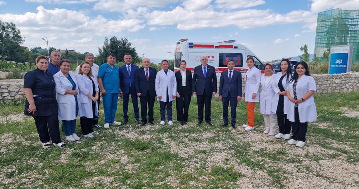 MM-in deputatları Şuşa Xəstəxanasında -