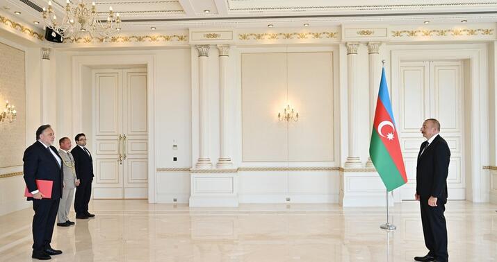 İlham Əliyev Milan Sedlaçekin etimadnaməsini qəbul etdi -