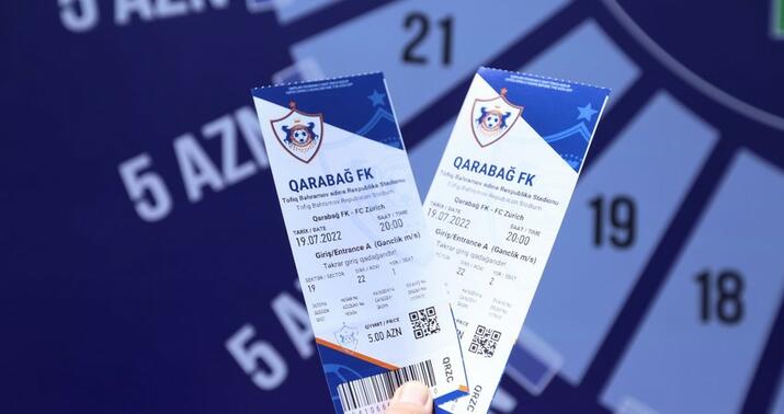 "Qarabağ" - "Sürix" oyununa neçə bilet satılıb?