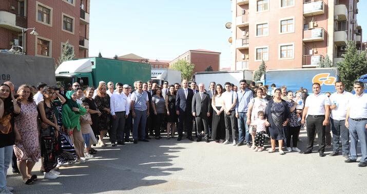Bu gün daha 21 ailə Füzuli şəhərinə köçürüldü -