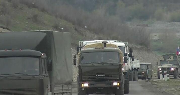 Azərbaycan əsgərləri rus hərbi karvanını saxladı -