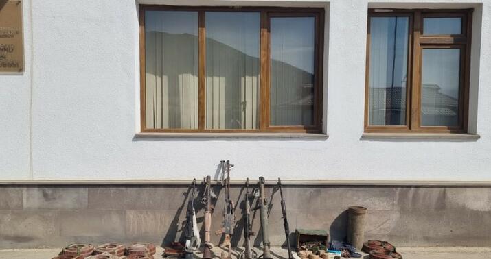 Xocavənddə ermənilərin atıb qaçdığı xeyli sayda silah-sursat aşkarlandı