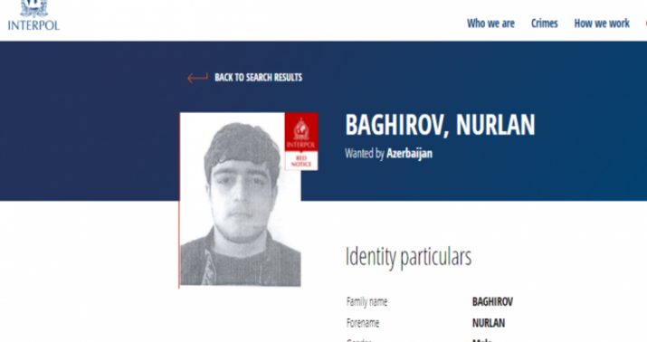Beynəlxalq axtarışda olan gənc ölkəmizə ekstradisiya edildi