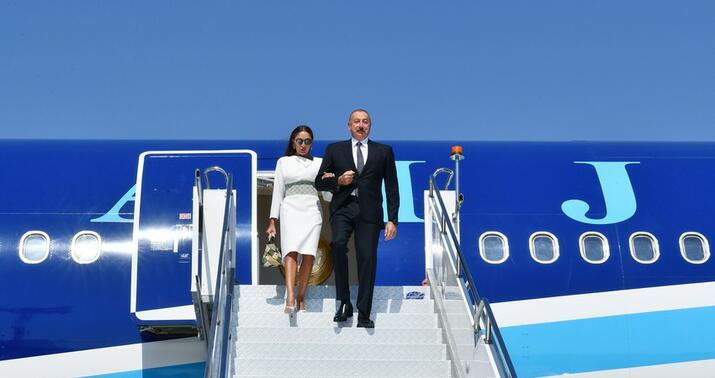 İlham Əliyev Türkiyəyə getdi