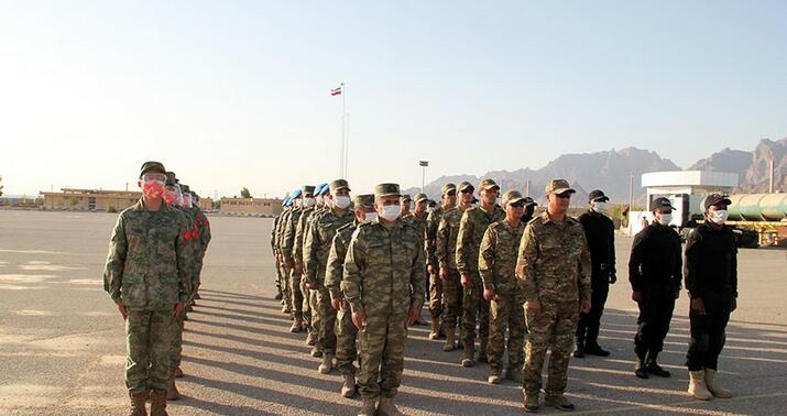 Hərbi qulluqçularımız İranda səfərdə -