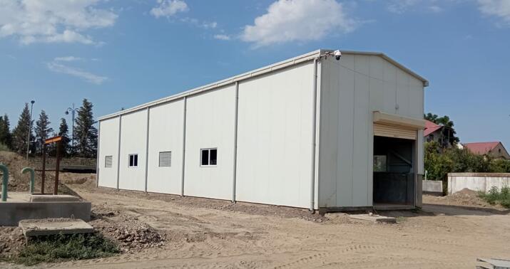 Yevlaxda sutəmizləyici qurğu və anbar kompleksinin inşası yekunlaşır