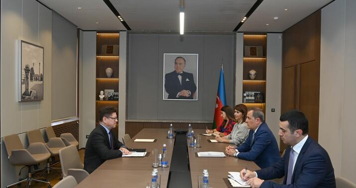 Ceyhun Bayramov Avropa Şurasının Bakı ofisinin rəhbərini qəbul etdi -