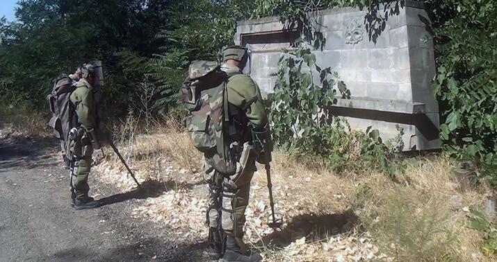 Laçın şəhəri, Zabux və Susda tələ minaların aşkarlanmasına başlanıldı