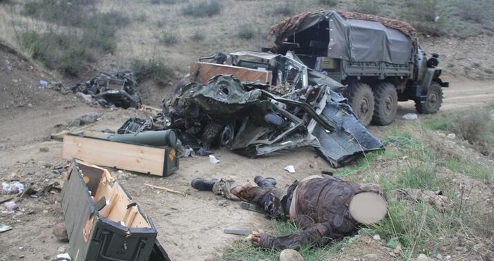 Ermənilərin məhv edilən hərbi texnikaları -