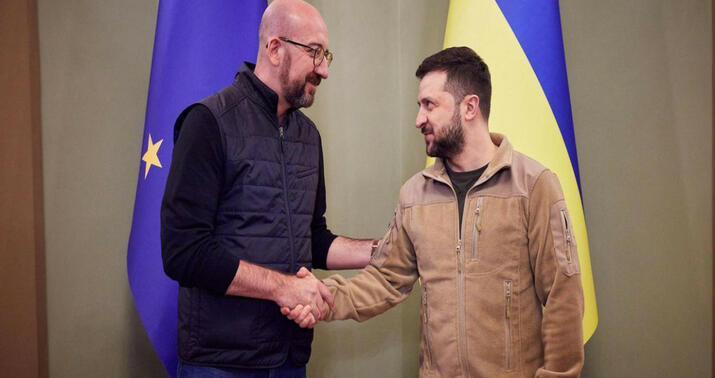 Zelenski Şarl Mişelə təşəkkür etdi