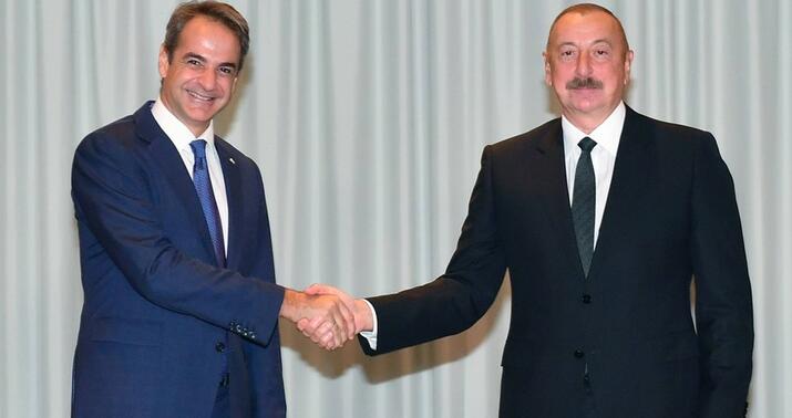 İlham Əliyev Yunanıstanın Baş naziri ilə görüşdü -