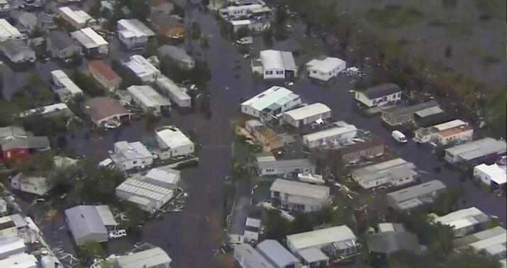 Baydenin ölümcül qasırğa adlandırdığı "İan" 77 can aldı -