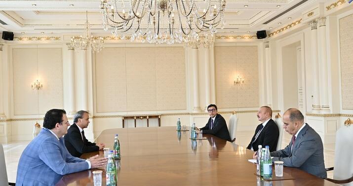 İlham Əliyev BŞF-in Prezidentini qəbul etdi