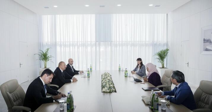 İlham Əliyev Şərifi qəbul etdi -