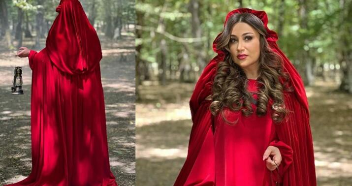 Damla "Camdakı qız" obrazında... -