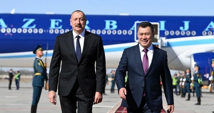 İlham Əliyevin Qırğızıstana səfəri başladı
