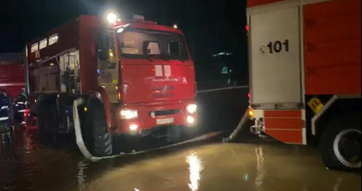 Bakı-Qazax avtomagistralında su basmış yerlərdə problem aradan qaldırıldı -