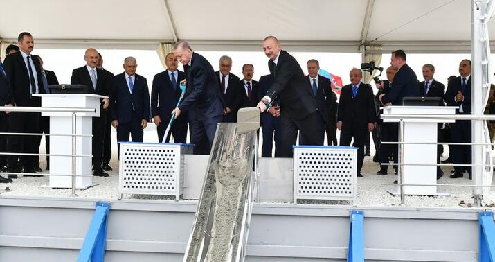 Cəbrayılda Qumlaq dəmir yolu stansiyasının təməli qoyuldu -
