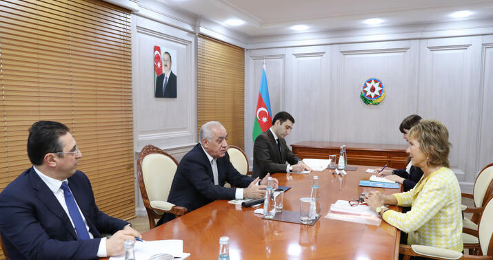 Əli Əsədov Olqa Alqayerova ilə görüşdü