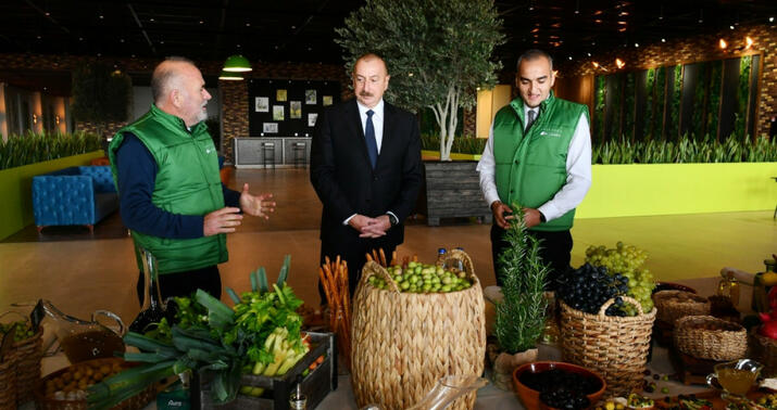 Prezident zeytun emalı zavodunun açılışında iştirak etdi -