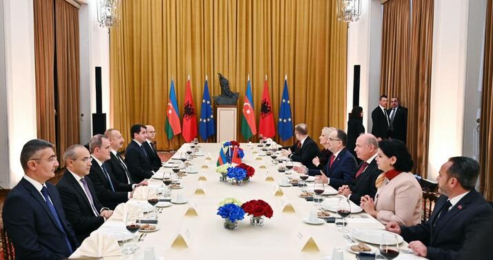 Azərbaycan və Albaniya prezidentləri rəsmi lançda iştirak etdi