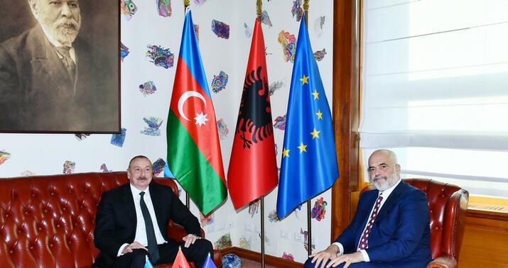 İlham Əliyevin Albaniyanın Baş naziri ilə təkbətək görüşü oldu