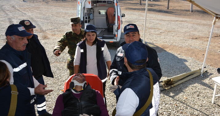 Şəmkirdə kompleks mülki müdafiə təlimi keçirildi -