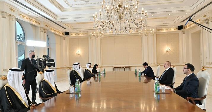 Prezident BƏƏ-nin Kabinet işləri nazirini qəbul etdi -