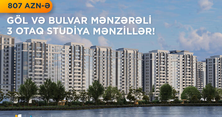 Aylıq 807 AZN ödəməklə tam təmirli, 3 otaq studiya mənzilə sahib olun! -