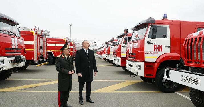 Prezident yeni alınmış texnikalarla tanış oldu -