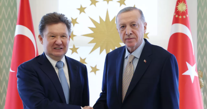 Ərdoğan “Qazprom” prezidenti ilə görüşdü –