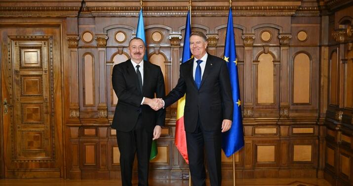 Azərbaycan və Rumıniya prezidentlərinin görüşü oldu -