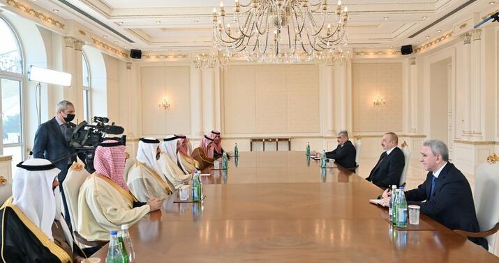 İlham Əliyev Səudiyyə Krallığının investisiya nazirini qəbul etdi -