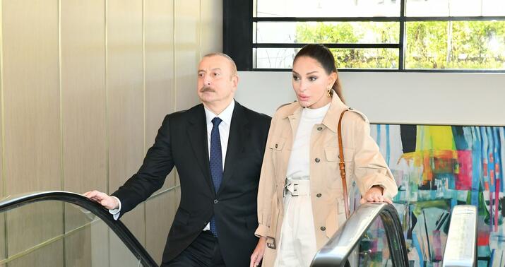 Prezident və xanımı açılışda iştirak etdi -