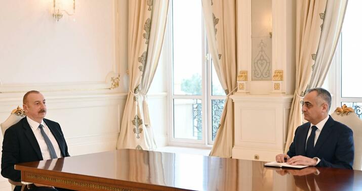 Prezident Naxçıvandakı səlahiyyətli nümayəndəsini qəbul etdi