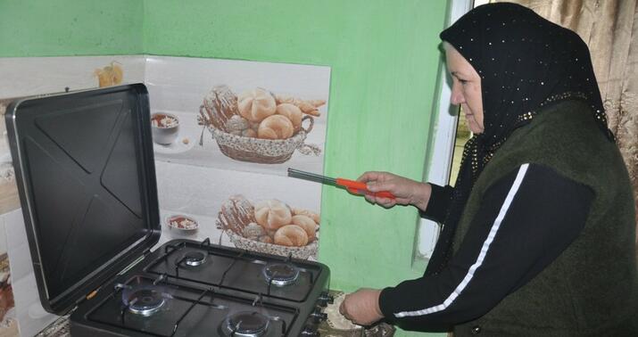 Biləsuvarda 170 fərdi yaşayış evinə qaz verildi -