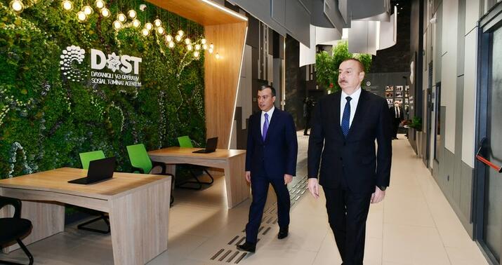 Prezident DOST Mərkəzinin açılışında -