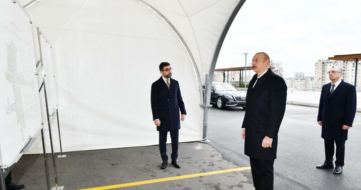 Prezident Mərkəzi Parkın açılışında -