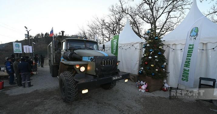 Xankəndi-Laçın yolunda 14-cü avtomobilin hərəkətinə şərait yaradıldı -